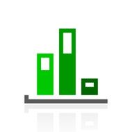 Bar Graph icon on a white background - FreshSeries N33
