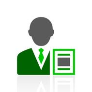 Businessman icon on a white background - FreshSeries N9