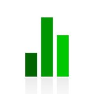 Bar Graph icon on a white background - FreshSeries N35