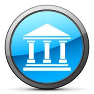 Bank icon on a round button - BrightSeries N2