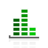 Bar Graph icon on a white background - FreshSeries N39