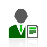 Businessman icon on a white background - FreshSeries N12