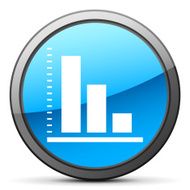 Bar Graph icon on a round button - BrightSeries N4