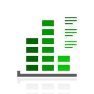 Bar Graph icon on a white background - FreshSeries N42