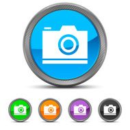Digital Camera icon on circle buttons - CircledSeries