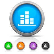 Bar Graph icon on round buttons - GlossSeries