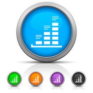 Bar Graph icon on round buttons - GlossSeries N10