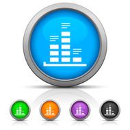 Bar Graph icon on round buttons - GlossSeries N11