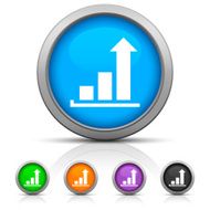 Bar Graph icon on round buttons - GlossSeries N21