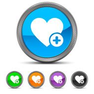Heart icon on circle buttons - CircledSeries