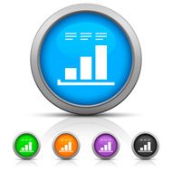Bar Graph icon on round buttons - GlossSeries N28