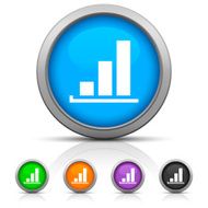 Bar Graph icon on round buttons - GlossSeries N31