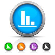 Bar Graph icon on round buttons - GlossSeries N33