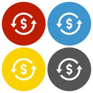 Exchange Rate icon on circle buttons - CircleSeries