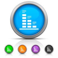 Bar Graph icon on round buttons - GlossSeries N39