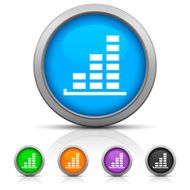 Bar Graph icon on round buttons - GlossSeries N40
