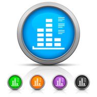 Bar Graph icon on round buttons - GlossSeries N44