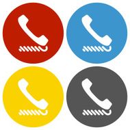 Telephone icon on circle buttons - CircleSeries