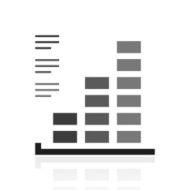 Bar Graph icon on a white background - PrimeSeries N2