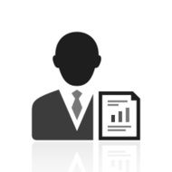 Businessman icon on a white background - PrimeSeries N2