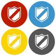 Shield icon on circle buttons - CircleSeries N2