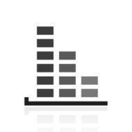 Bar Graph icon on a white background - PrimeSeries N5