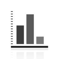 Bar Graph icon on a white background - PrimeSeries N7