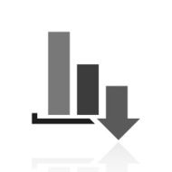Bar Graph icon on a white background - PrimeSeries N8