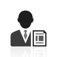 Businessman icon on a white background - PrimeSeries N5
