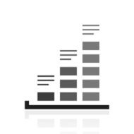 Bar Graph icon on a white background - PrimeSeries N9