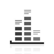 Bar Graph icon on a white background - PrimeSeries N10