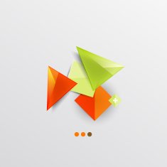 Modern abstract geometric info banner