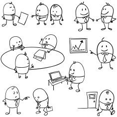 Cartoon businessman illustration