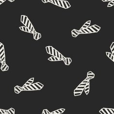 tie doodle seamless pattern background