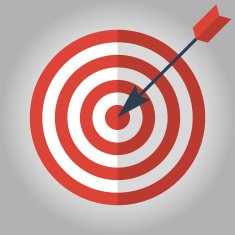 Flat target icon