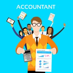 Accountant People Group Team Show Calculator Finance