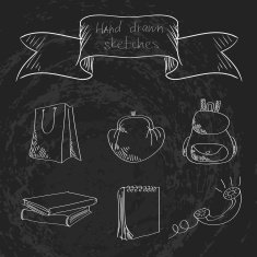 Hand drawn sketches