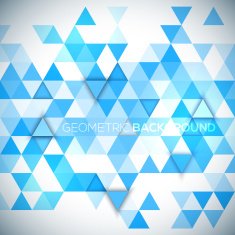 Abstract 3D triangles geometric background