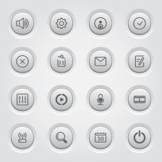 Social media icons set