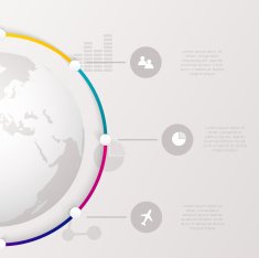 Abstract digital illustration Infographic