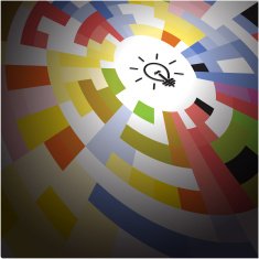 Creative circle abstract vector logo design background