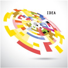 Creative circle abstract vector logo design background N2