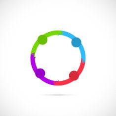 Abstract Teamwork Illustration
