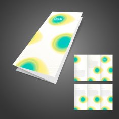 watercolor style brochure template