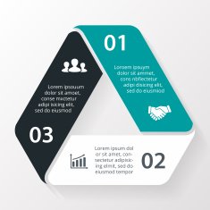 Triangle infographic Diagram graph presentation