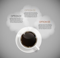 Coffee Infographic Templates for Business Vector Illustration E