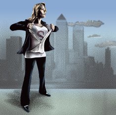 Businesswoman as Superwoman N2