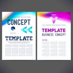 Abstract vector template design