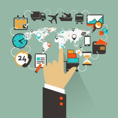 Logistics infographic elements