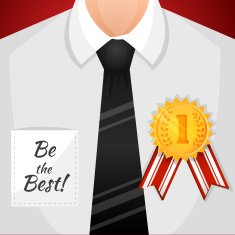 Businessman winner background